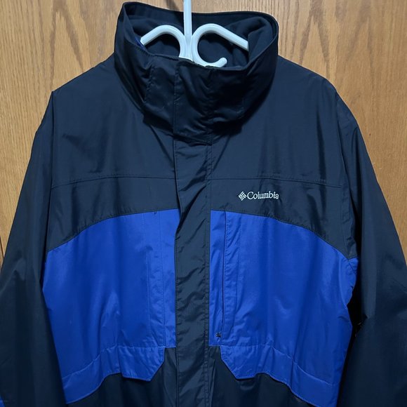 Men’s COLUMBIA Blue Interchange Jacket - Picture 2 of 16
